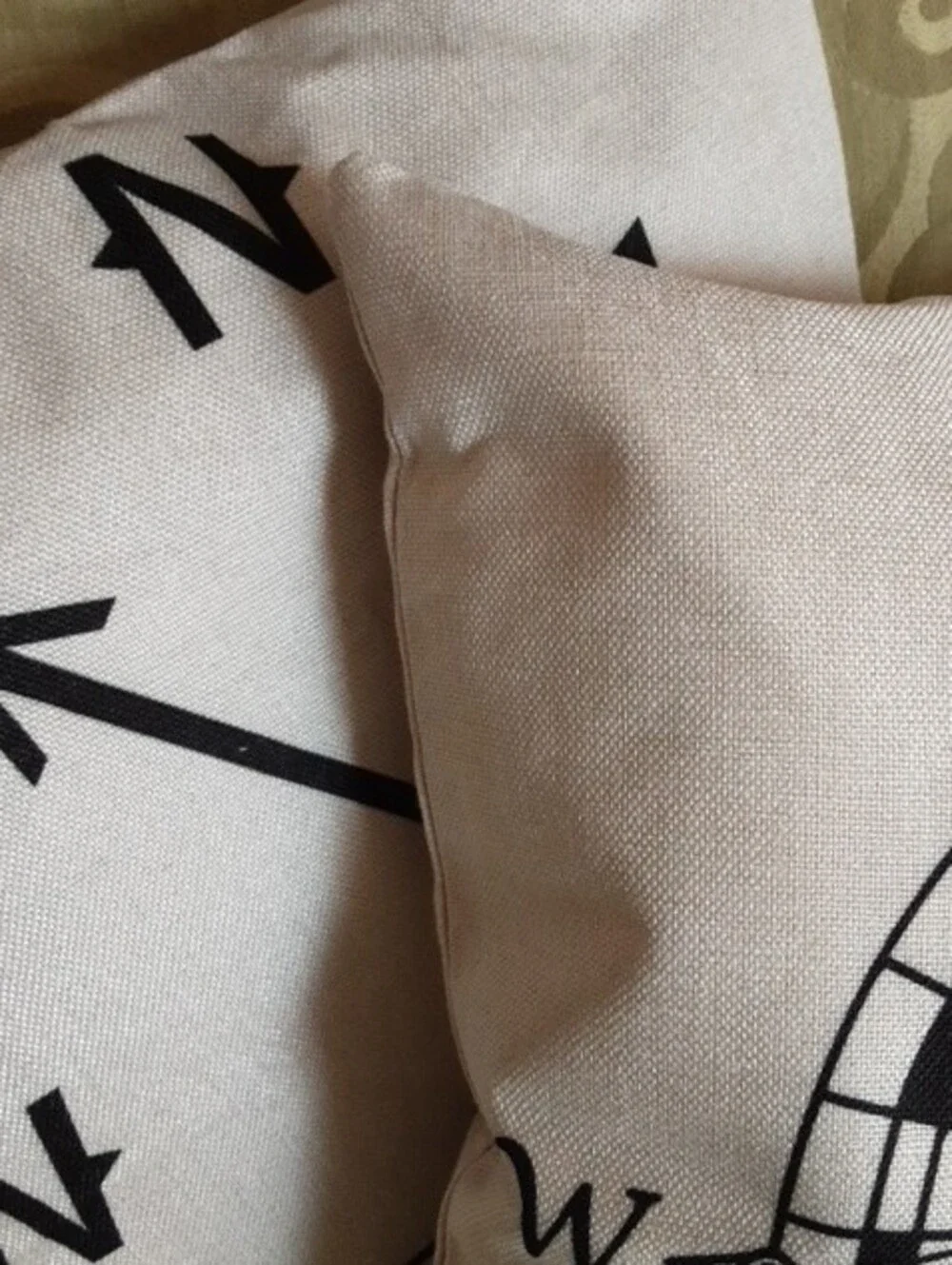 Nautical Compass Decorative Throw Pillow Covers 2